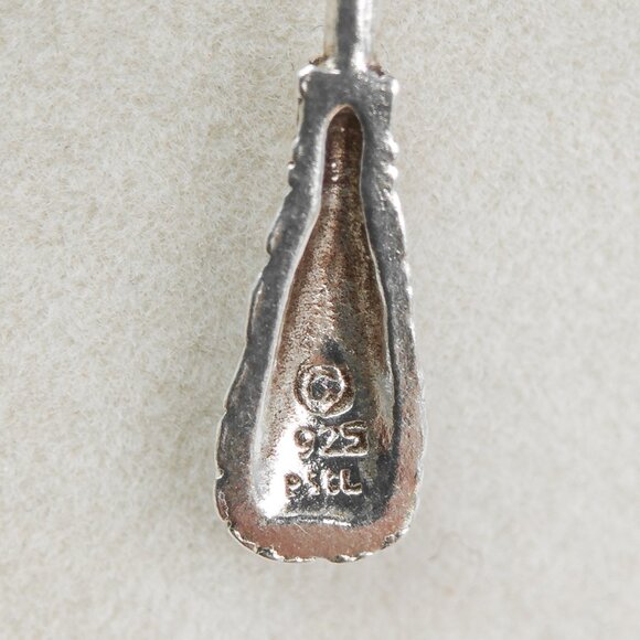 Sterling Silver Besom Necklace • 18″ Italian Chain - Picture 5 of 7